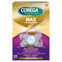 Corega Power Max Czyszczenie, tabletki do codziennego czyszczenia protez zębowych, 30 tabletek