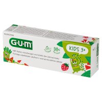 SUNSTAR GUM Monster Kids Pasta do zębów dla dzieci 2-6 lat o smaku truskawkowym, 50 ml